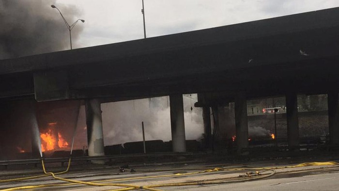 3 Orang Ditangkap Terkait Jalan Layang Ambruk di Atlanta AS