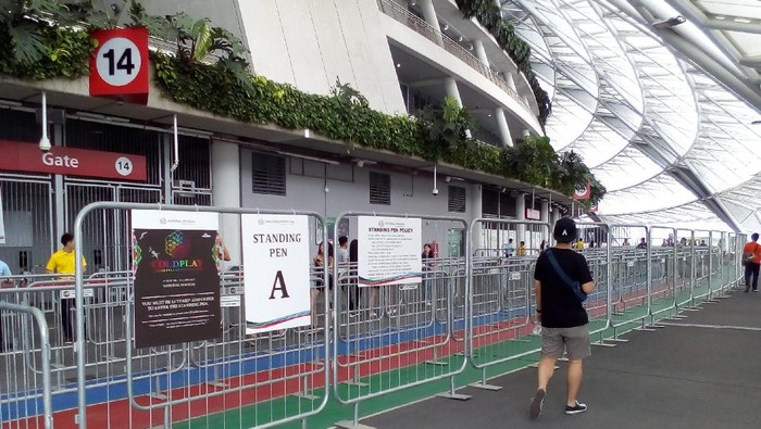 Begini Suasana Jelang Konser Coldplay di National Stadium Singapura