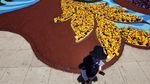Indahnya Festival Bunga di Monumen Revolusi Meksiko