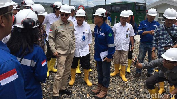 Menteri ESDM di PLTP Sarulla 110 mw
