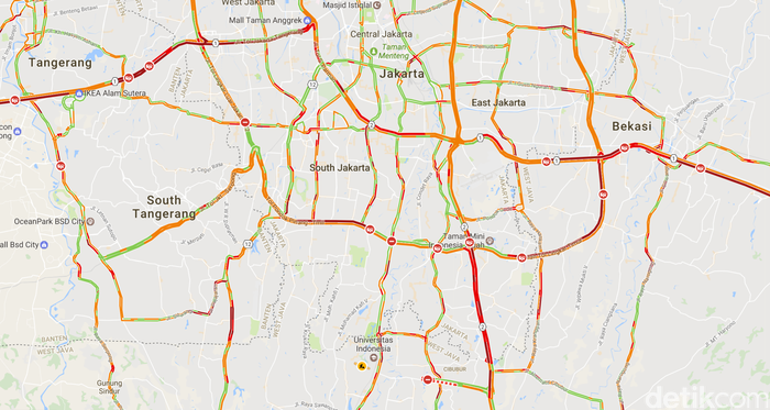Sabtu Malam, Sejumlah Ruas Tol Arah Jakarta Terpantau Macet