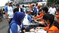 Kegiatan tersebut mensosialisasikan  acara  Mekaki Marathon yang akan berlangsung pada pada tanggal 30 April 2017 di Mekaki Bay Lombok Barat.