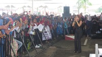Pedangdut Bebizie juga ikut meramaikan acara. Foto: Mahardian Prawira Bhisma