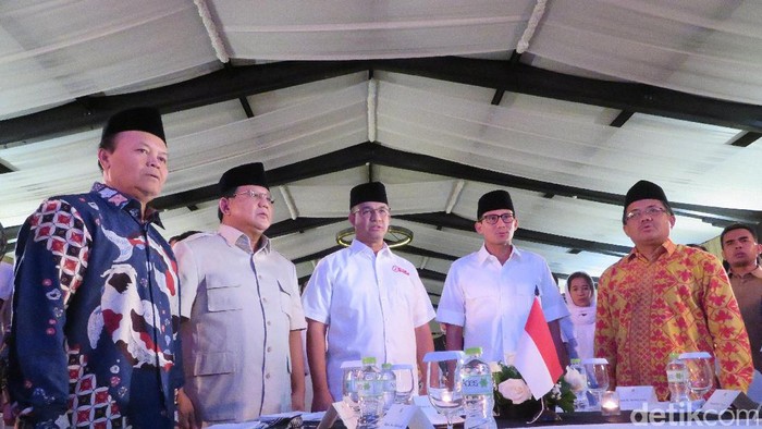 Prabowo dan Ahmad Dhani Hadiri Pidato Anies di Dharmawangsa