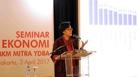 Demikian diungkapkan Menteri Keuangan, Sri Mulyani Indrawati, dalam Seminar Ekonomi Makro di Kantor PT Astra Internasional Tbk, Jakarta, Senin (3/4/2017). Pool/dok. Astra.