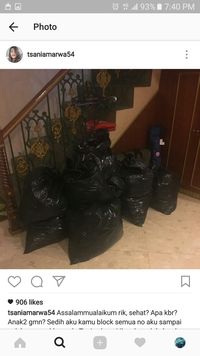 Barang-barang Tsania Marwa Disimpan di Kantong Sampah oleh Atalarik