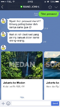 Bang Joni Siap Carikan Harga Tiket Pesawat Termurah untuk Anda