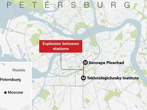 Imbas Serangan Bom, Semua Stasiun di St Petersburg Tutup Sementara