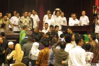 Sidang paripurna DPD sempat ricuh.
