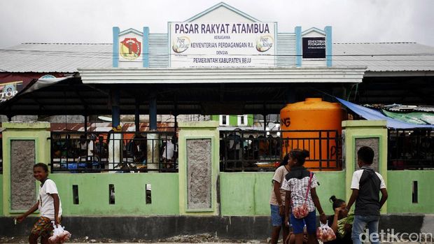 Pasar Atambua (Grandys/detikFoto)