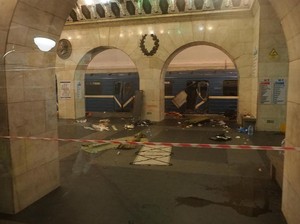 Penyidik Rusia Masih Selidiki Jenis Peledak di Kereta St Petersburg