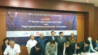 Pinjaman dari China Development Bank (CDB) untuk pendanaan proyek kereta cepat Jakarta-Bandung sebesar Rp 13 triliun tak kunjung cair. Danang Sugianto/detikcom.