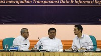 Juri didampingi oleh komisioner KPU Arief Budiman dan Ferry Kurnia Rizkiyansyah.