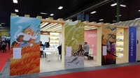 Ini desain paviliun Indonesia di Bologna Childrens Book Fair 2017, menempati Hall A stand A29 di Bologna Fiere, Bologna, Italia.