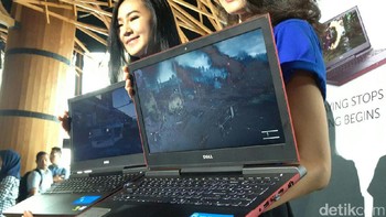 Penggunaan angka 15 sendiri tak lepas dari ukuran layarnya yang sebesar 15,6 inch. Dell juga mengkombinasikannya dengan resolusi full HD (1.920 x 1.080 pixel). Foto: detikINET/Yudhianto