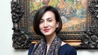 Wanita berusia 39 tahun itu tampak lebih fresh dengan potongan rambut pendek khasnya. Pool/Noel/detikFoto.