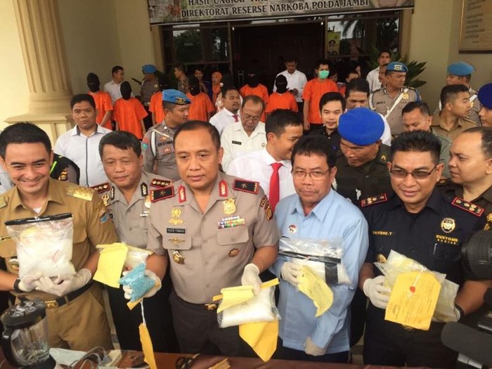 Bea-Cukai Jambi Musnahkan 8,7 Kg Sabu