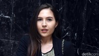 Olivia Jensen saat ditemui di kawasan Gedung MPR RI, Senayan, Jakarta Pusat pada Selasa (4/4/2017). Pool/Noel/detikFoto.