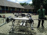 Penampakan 'Ojek Terbang' di Bintaro