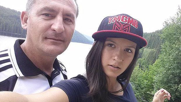 Aleexandra Kefren bersama sang ayah