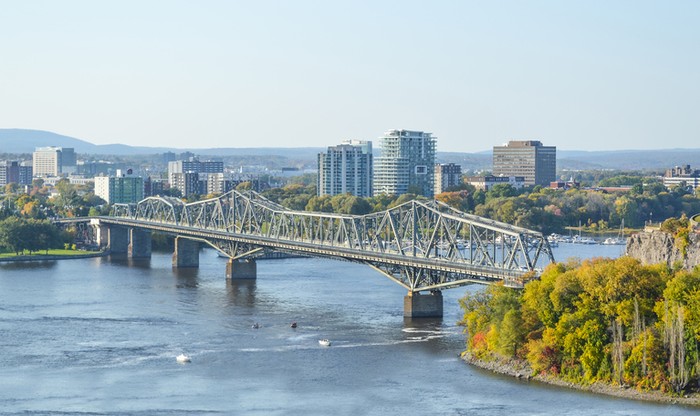 Alexandra Bridge between Ottawa, Ontario and Gatineau, Quebec