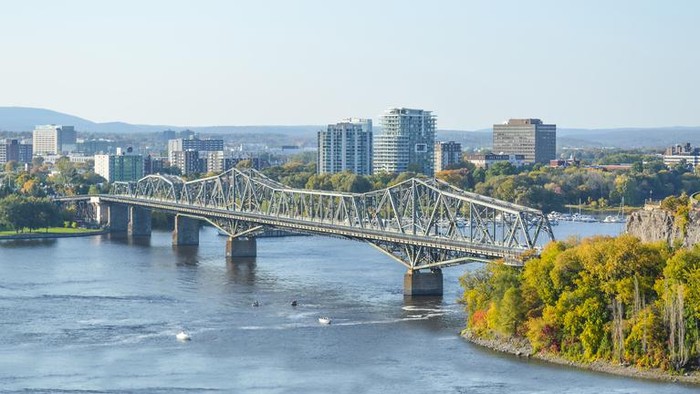 Alexandra Bridge between Ottawa, Ontario and Gatineau, Quebec