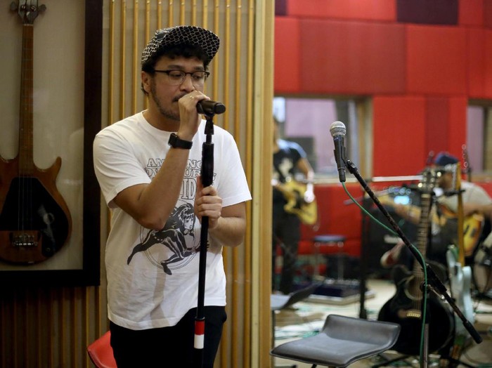 Foto Nidji saat berlatih jelang penampilan di detikHOT.