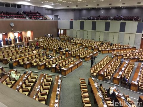 Suasana sidang paripurna DPR.