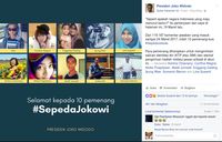 Pengumuman pemenang #sepedaJokowi