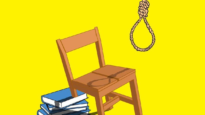 ilustrasi kolom tentang fenomena bunuh diri