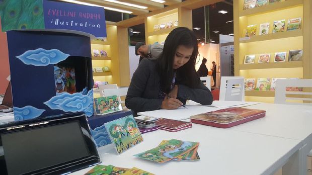 Saya Evelline Andrya, Ilustrator Buku Anak