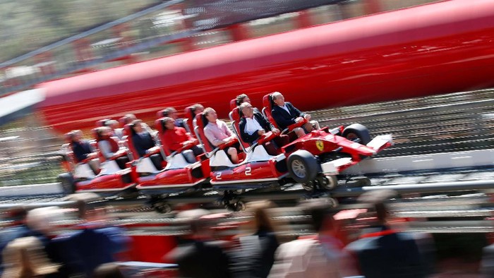 Bagai Menaiki F1, Roller Coaster Tercepat Ada di Ferrari Land Spanyol