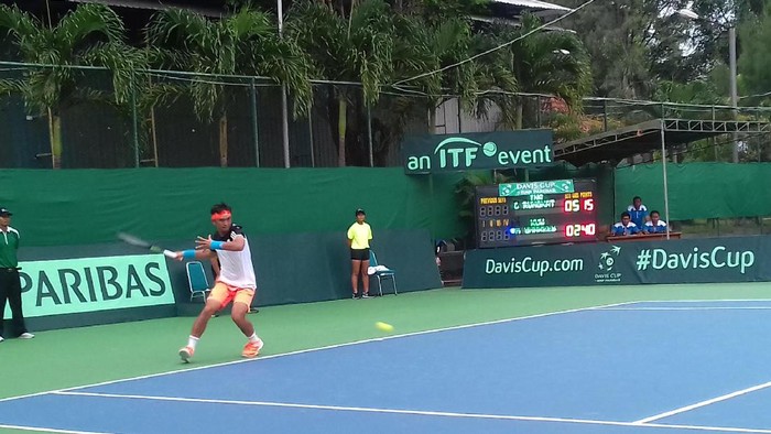 Christoper Rungkat Menang, Indonesia Imbangi Kuwait 1-1