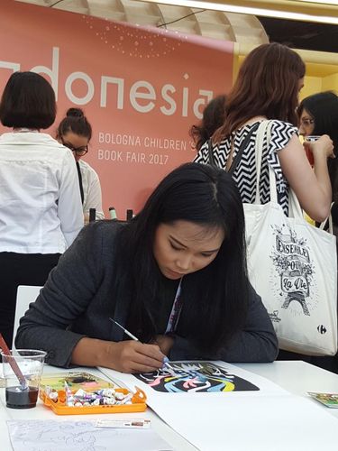 Saya Evelline Andrya, Ilustrator Buku Anak