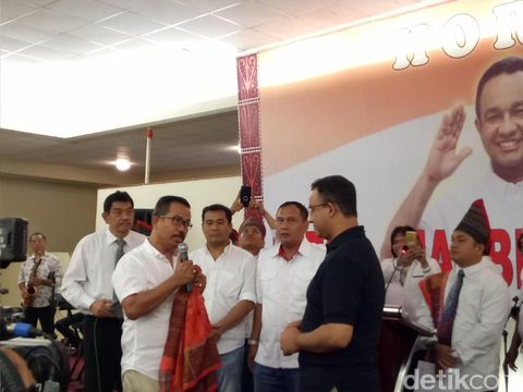 Cagub Anies Baswedan dapat dukungan dari Komunitas Batak Marbisuk.