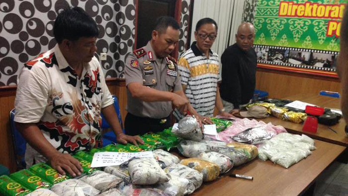 2 Kurir Bawa 40 Kg Sabu dan Ekstasi Ditangkap