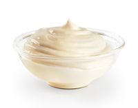 Simpan sour cream dengan posisi terbalik.