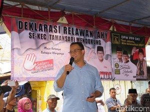 Didukung Relawan AHY, Anies: Tujuannya Sama yaitu Ganti Gubernur