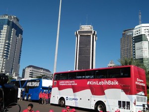 Luncurkan Bus Wisata Merah Putih, ini Pesan Khusus TransJakarta