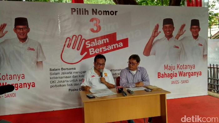 Timses Anies Ajak KPU dan Kubu Ahok Sisir Pemilih Ganda Bersama