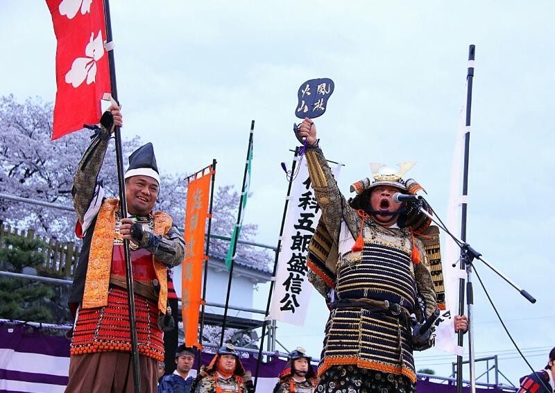 Parade samurai terbesar sedunia yang diikuti Garuda Indonesia di Provinsi Yamanashi, Jepang