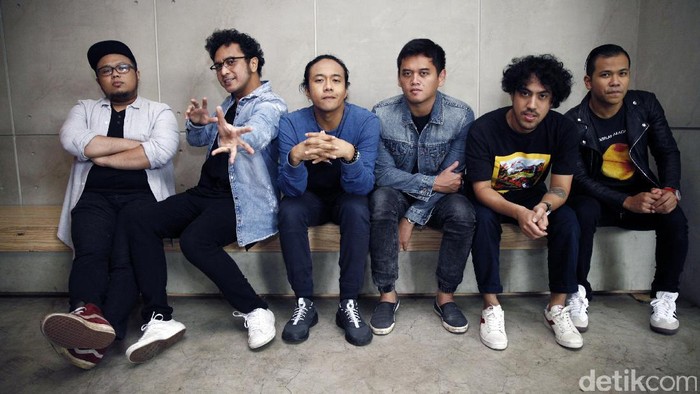 Nidji sesaat sebelum tampil di kantor detikcom.