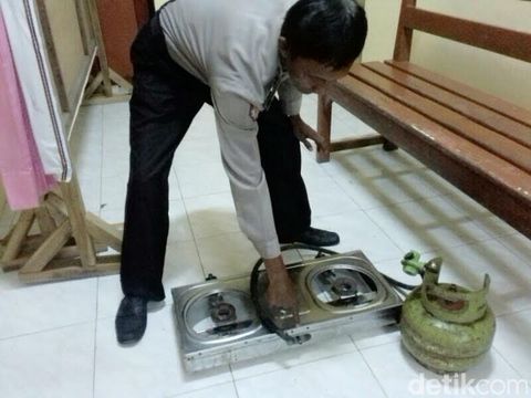 Barang bukti elpiji usai bocor diamankan