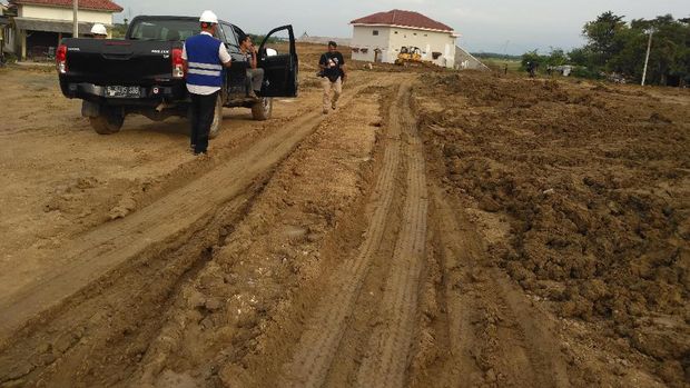 Lahan yang akan dijadikan tol.