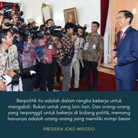 Jokowi: Berpolitik Itu Kerja untuk Mengabdi, Bukan yang Lain