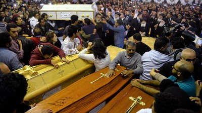 44 Orang Tewas Dalam Ledakan Bom di Dua Gereja Mesir
