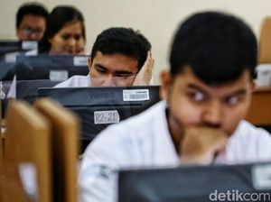 Siswa SMA Negeri 14 Jakarta Ikuti UNBK