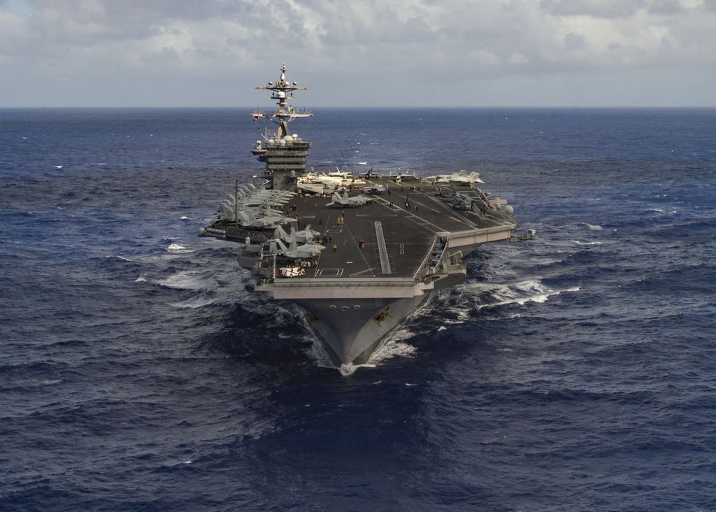 USS Carl Vinson The aircraft carrier USS Carl Vinson (CVN 70) transits the Pacific Ocean January 30, 2017. U.S. Navy Photo by Mass Communication Specialist 3rd Class Tom Tonthat/Handout via Reuters ATTENTION EDITORS - THIS IMAGE WAS PROVIDED BY A THIRD PARTY. EDITORIAL USE ONLY. TPX IMAGES OF THE DAY