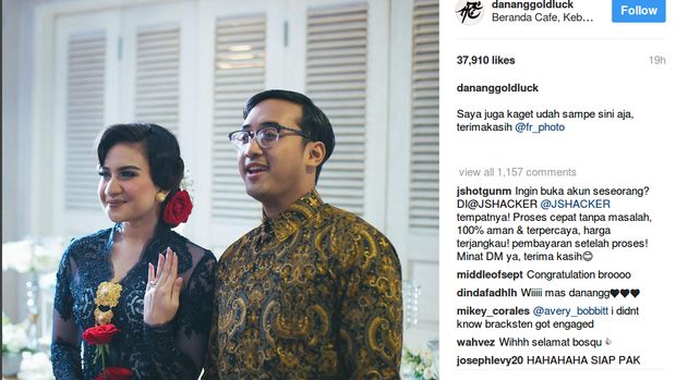 Penyiar Danang Gelar Pertunangan