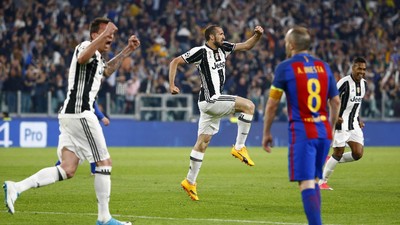 Juve Bungkam Barca Tiga Gol Tanpa Balas